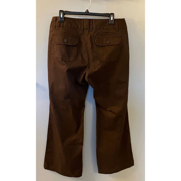 Gap Pants Womens 12  Brown Mid Rise  Ankle Cotton Stretch Casual NWT - Picture 6 of 7